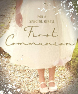 Communion Card - Girl’s Dress & Shoes