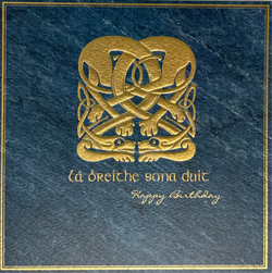 Birthday Card - Celtic Font