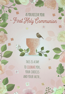 Communion Card - With Love And Congratulations (Girl)
