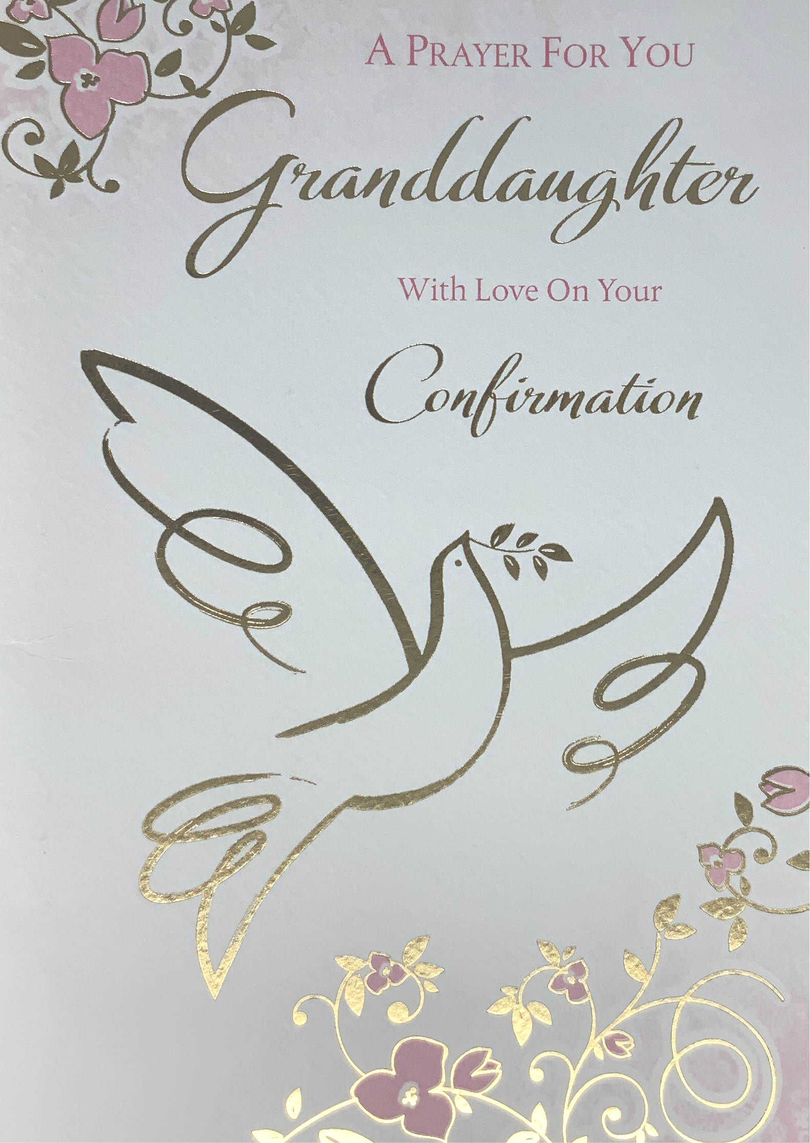 Confirmation Card - A Prayer For You Granddaughter