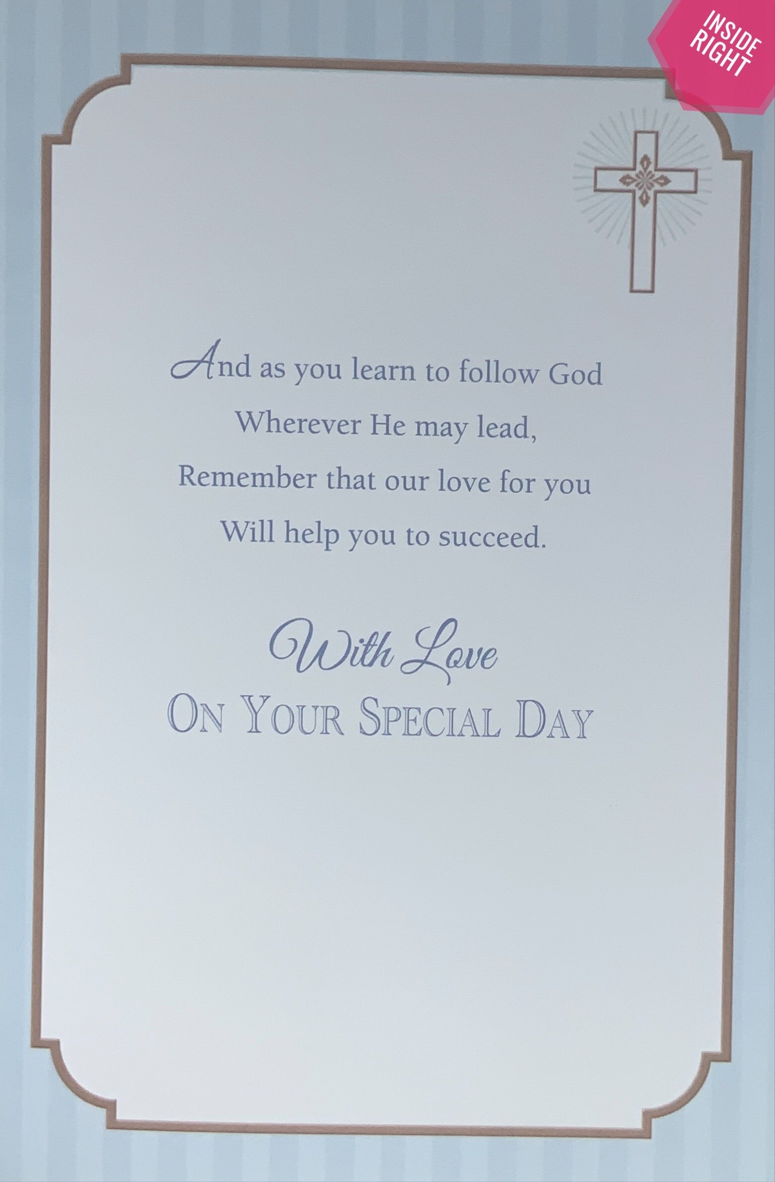 Confirmation Card - Son On The Day Of Your Confirmation
