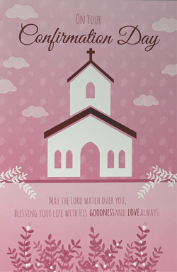 Confirmation Card - May The Lord Watch Over You (Girl)