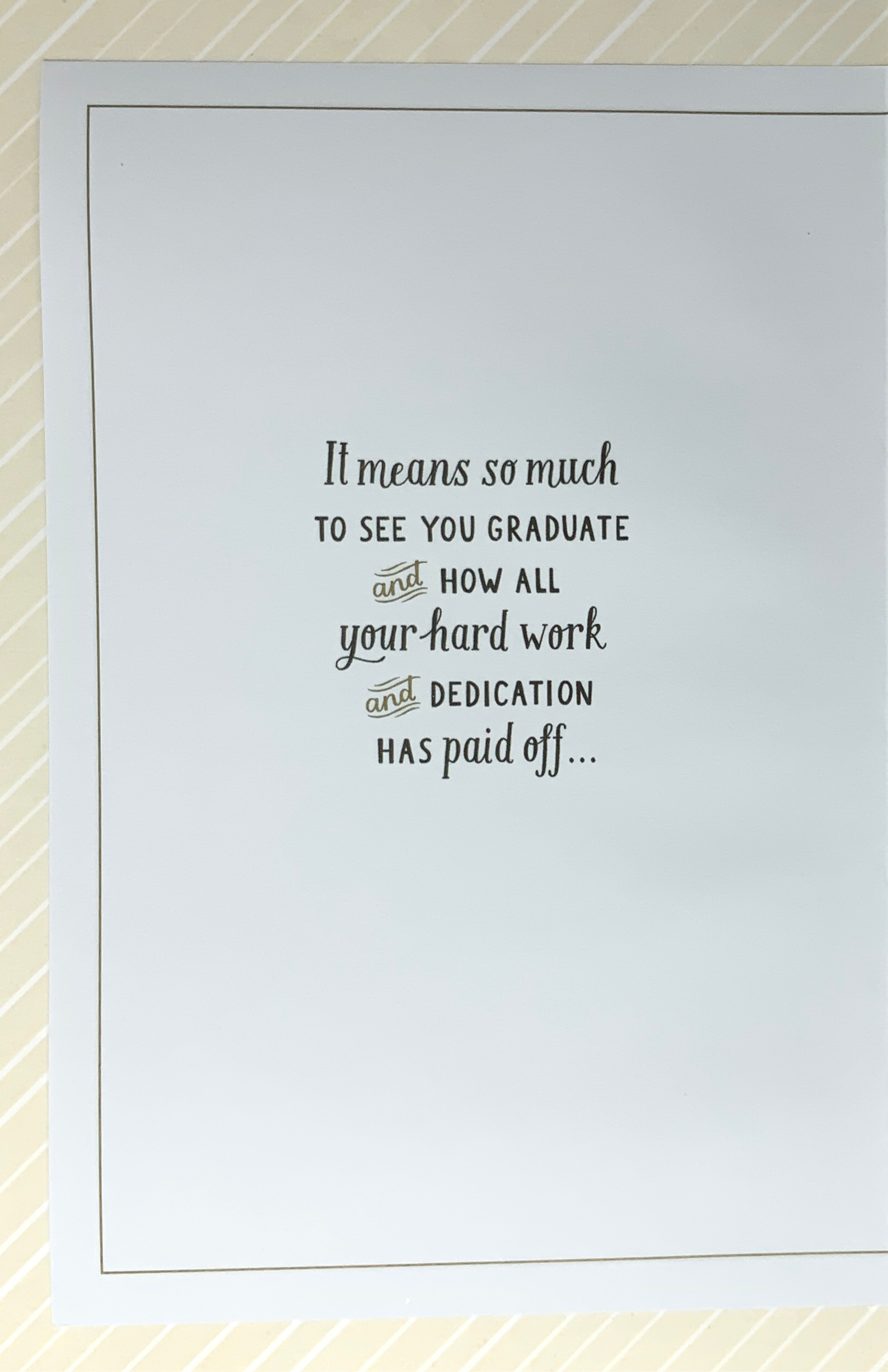 Graduation Card - It Means So Much (Son)