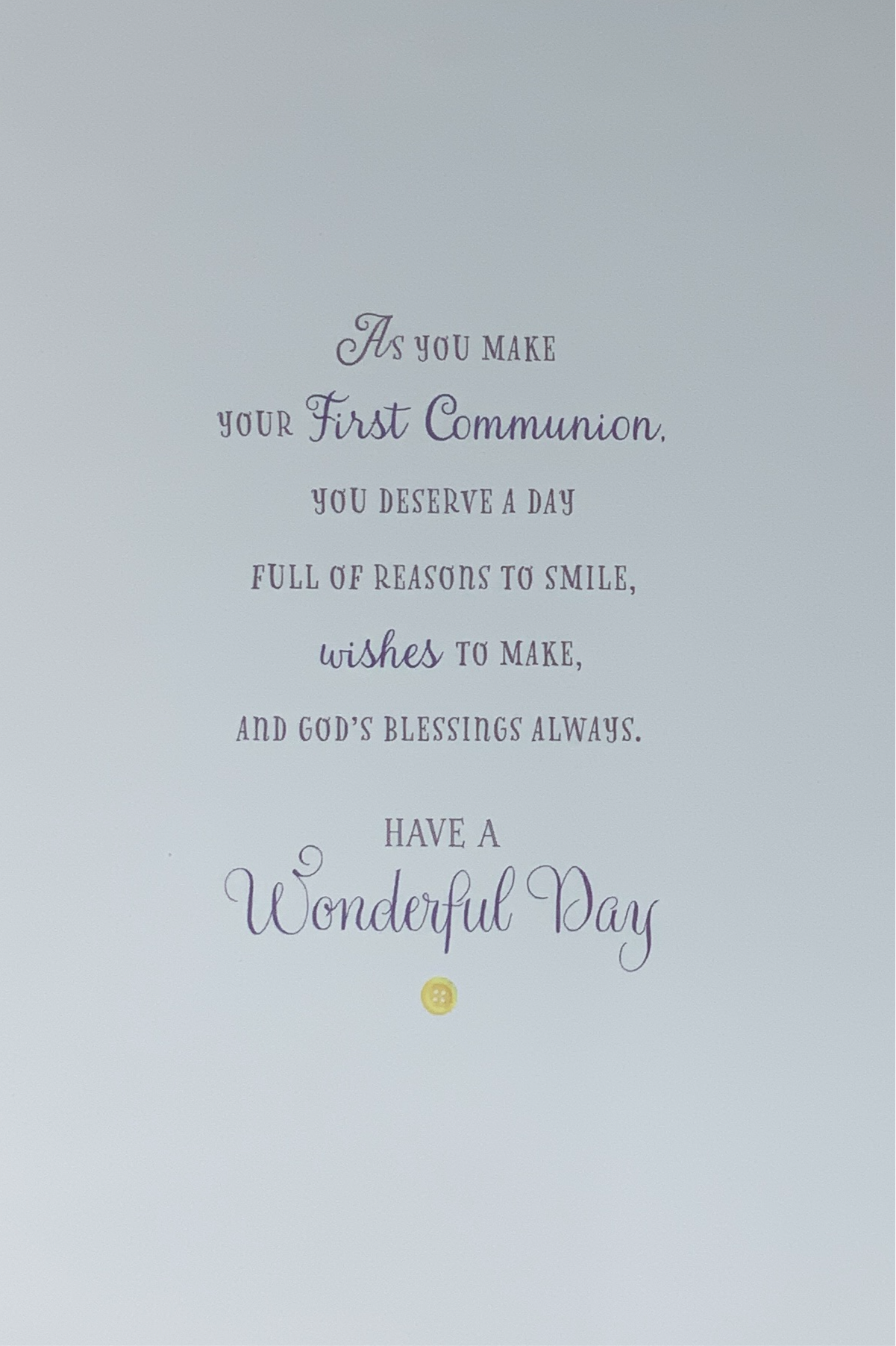 Communion Card - A Day Full Of Reasons To Smile