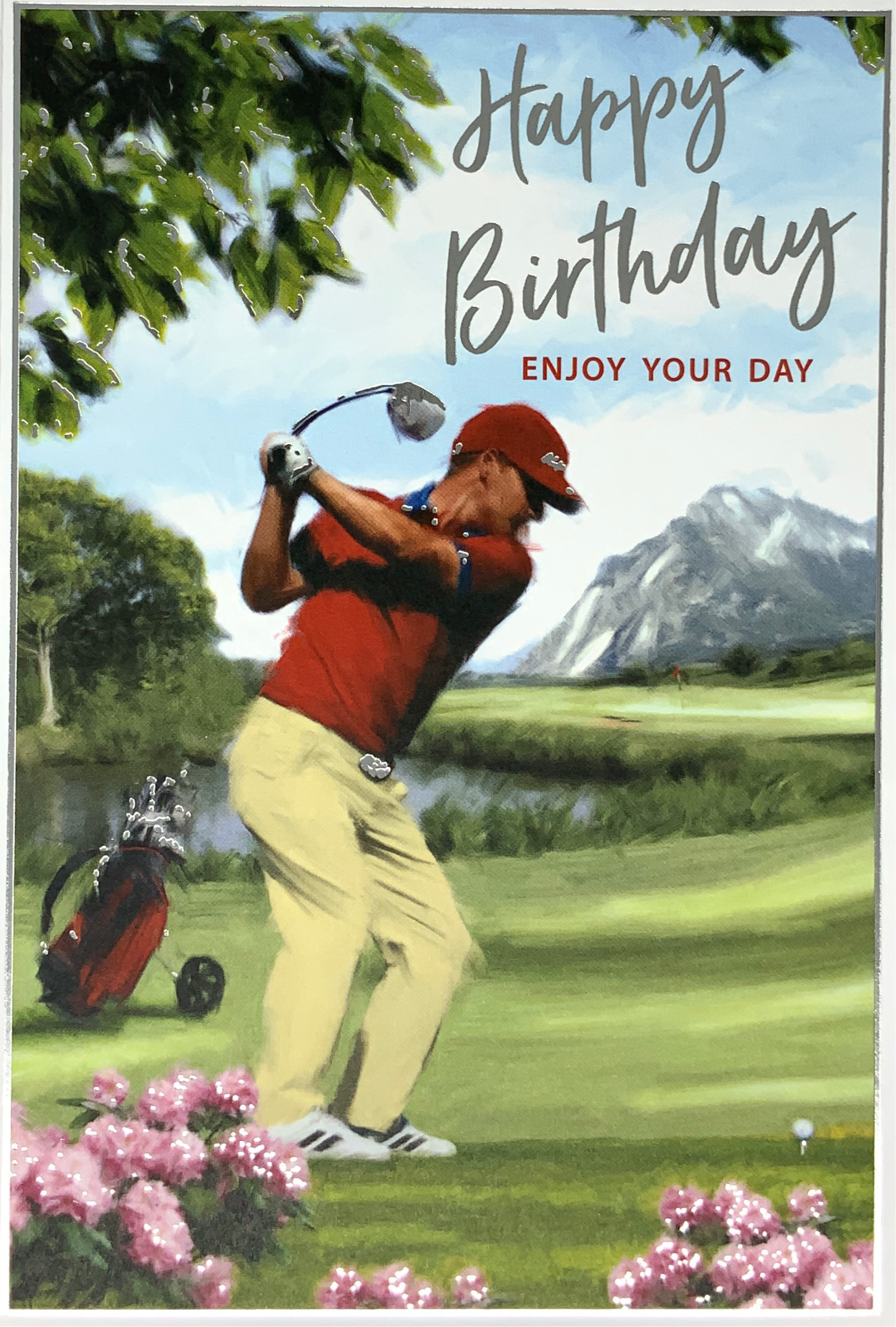 Birthday Card - Man Playing Golf