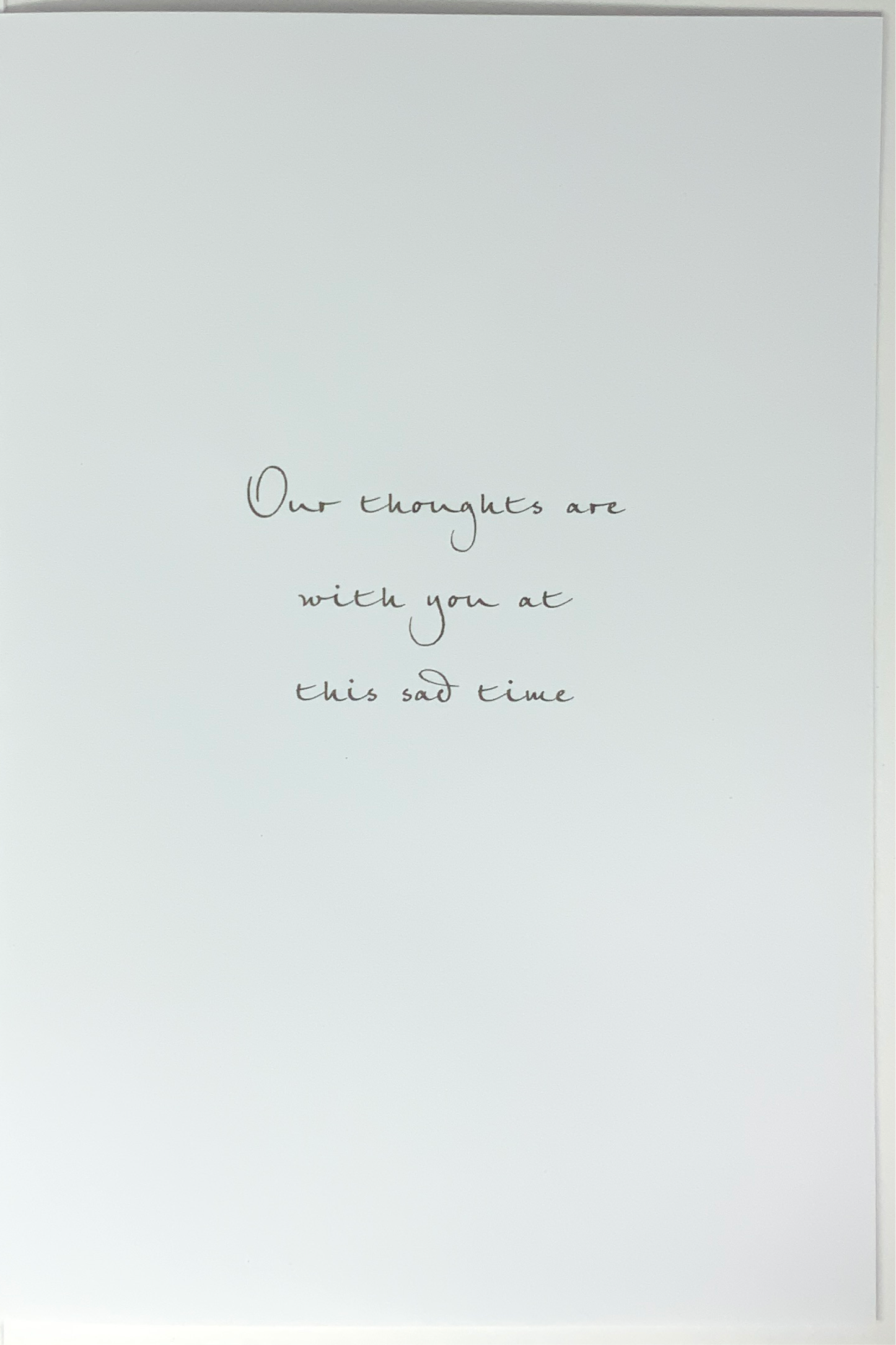 Sympathy Card - Two White Lillies & A White Front
