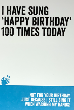 Humor Card - Washing Hands