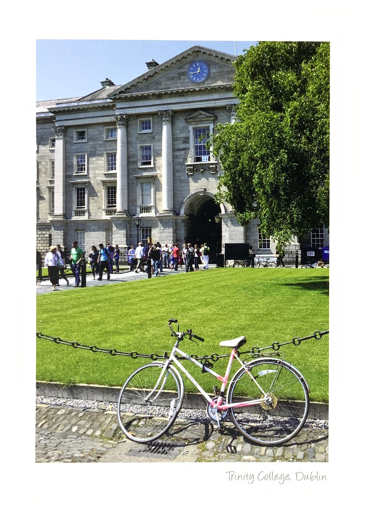 Catherine Dunne Card - Trinity College & A Bike