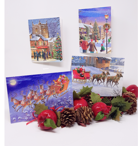 Charity Christmas Cards - Box / Focus Ireland & Santa Is Coming To Town