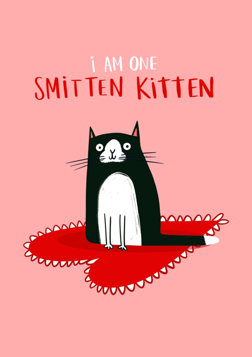 Pet Cat Valentines Day Card Personalisation
