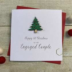 Engaged Couple First Christmas Card